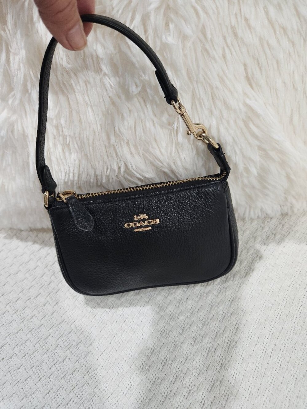 Coach Nolita 15 bag in black pebble leather. EUC